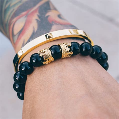 Presenting The King Bracelet Features Double Crown Hardware For Added