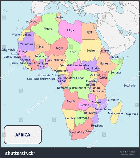 Map Of Africa Without Names Africa Free Map Free Blank Map Free
