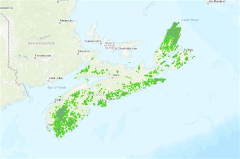 Nova Scotias Intact Forest Landscapes 500 Ha Data Basin