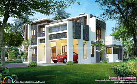 Beautiful Modern House With 4 Bhk Kerala Home Design And Floor Plans