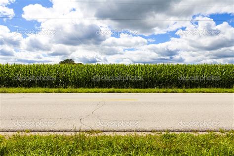 American Country Road Side View Stock Photo By ©maxym 31848109