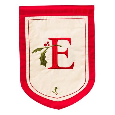 Evergreen Enterprises Inc Holiday Monogram Garden Flag