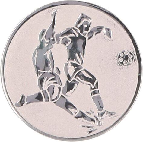 Mn Sport Srebrny Emblemat Aluminiowy Piłka Nożna E49
