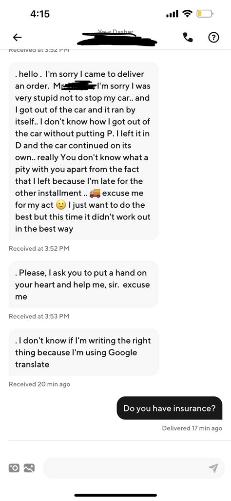 Door Dash driver hit my car and left - did deliver the items : r