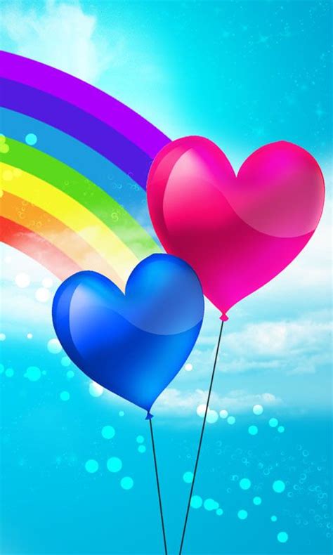 Love Rainbow ♥♥♥♥ ♥♥♥♥ Colorful Pinterest Rainbow Heart