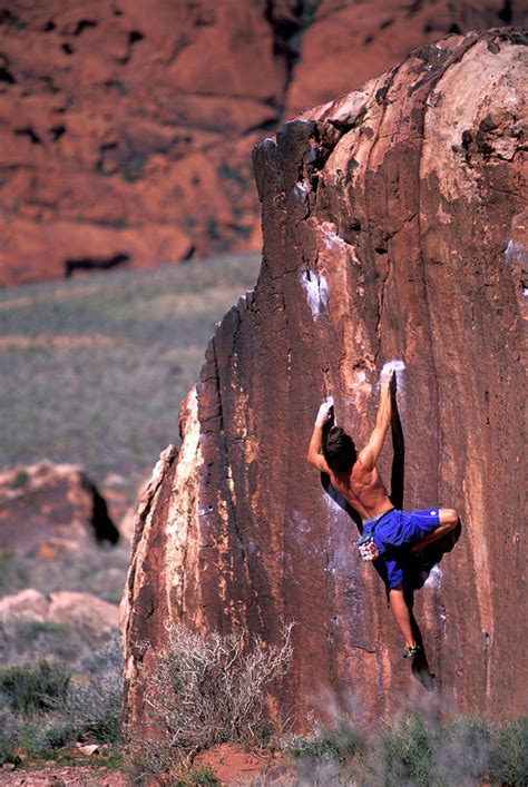 A Male Rock Climber Climbing Photograph By Corey Rich Fine Art America