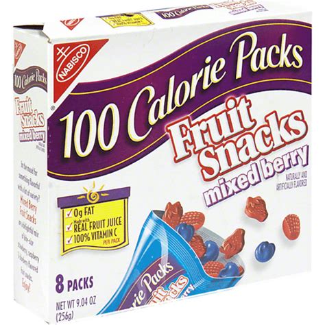 Nabisco 100 Calorie Packs Fruit Snacks Mixed Berry Meriendas De