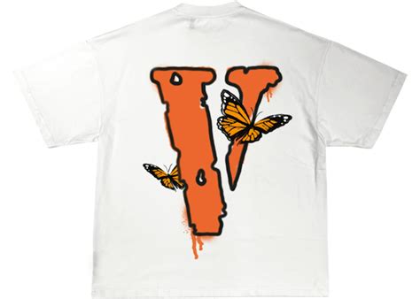 Juice Wrld X Vlone Butterfly T Shirt White Ss20