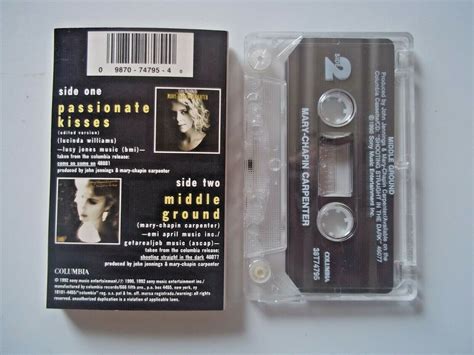 Mary Chapin Carpenter Passionate Kisses Middle Ground Cassette