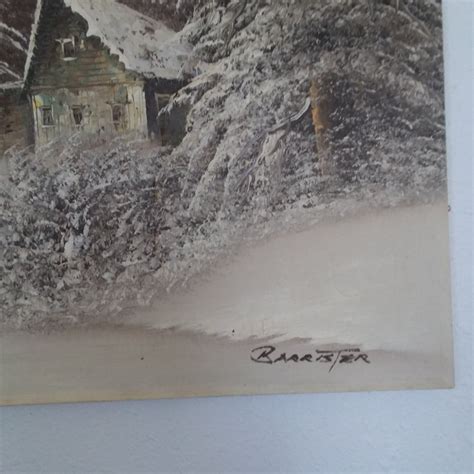 I Have An Oil Painting Of A Winter Scene Signed Barrister
