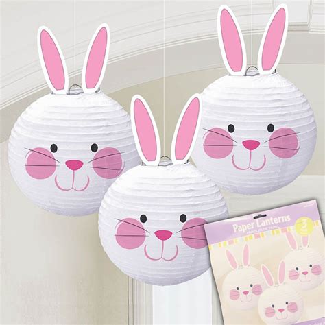Bunny Lanterns 3 Per Unit Πασχαλινές ιδέες Κατασκευές Χειροτεχνίες