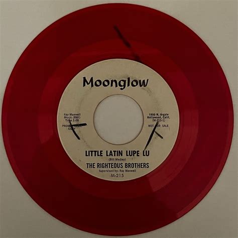 The Righteous Brothers “little Latin Lupe Lu” 1962 Promo Red Wax Moonglow 7” 45 Ebay