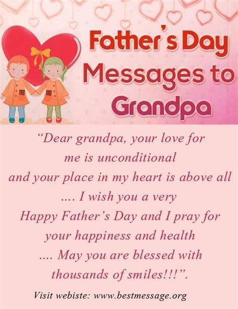 Fathers Day Card Messages Grandfather