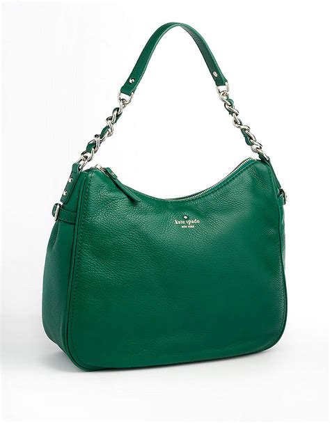 Lyst Kate Spade New York Finley Leather Hobo Bag In Green