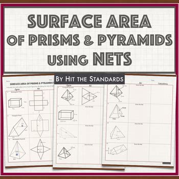 Maybe you would like to learn more about one of these? Surface Area of Solids using Nets by HIT THE STANDARDS | TpT