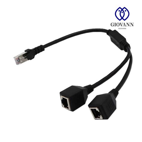 Giovanni Network Splitter Y Splitter Cable Connector Lan Ethernet