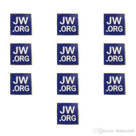 2019 Bettercraft Jworg Square Gold Lapel Pin Jehovah Witness 1 Square