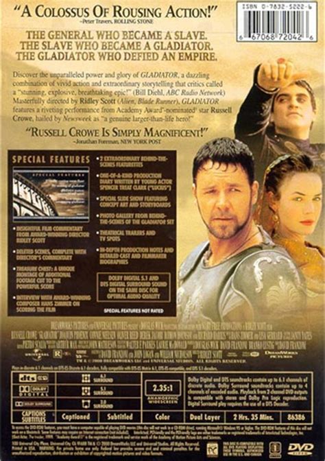 Gladiator Signature Selection Dvd 2000 Dvd Empire