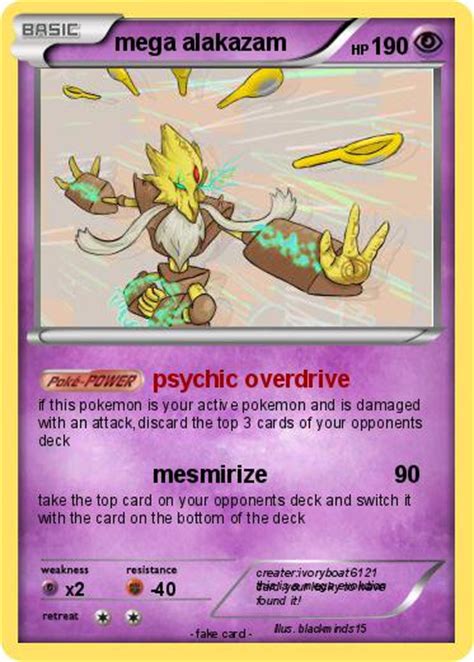 Pokémon Mega Alakazam 17 17 Psychic Overdrive My Pokemon Card