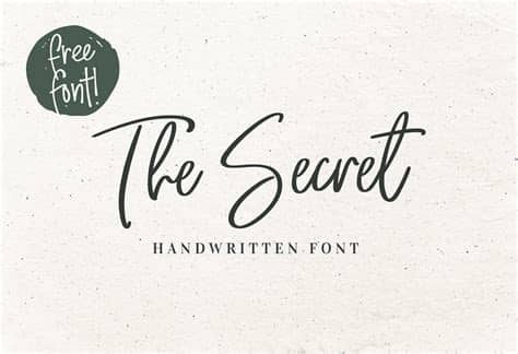 Date of font being added: The Secret Handwritten Script Font Free Download | Free ...
