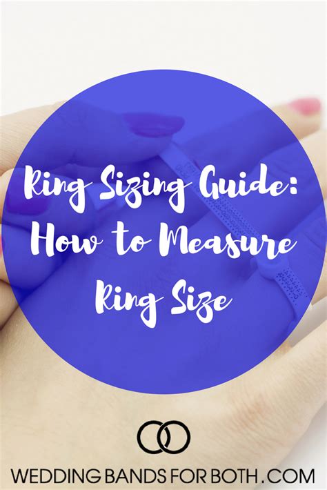 Ring Sizing Guide How To Measure Ring Size Wedding Bands For Both