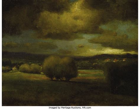 George Inness American 1825 1894 Approaching Storm Circa Lot