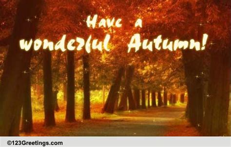 Autumn Wishes From Afar Free Magic Of Autumn Ecards Greeting Cards
