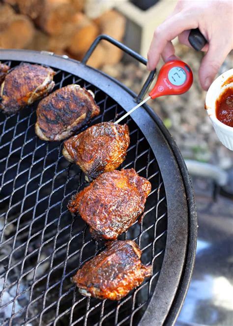 Be sure to use a food thermometer to check whether meat has. Grilled Chicken Thighs for a Crowd - New article on Wine4 ...