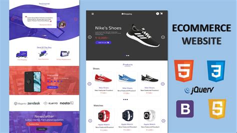 How To Create Shopping Website Using Html Css And Jquery Riset
