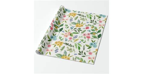 Spring Floral Wrapping Paper Zazzle