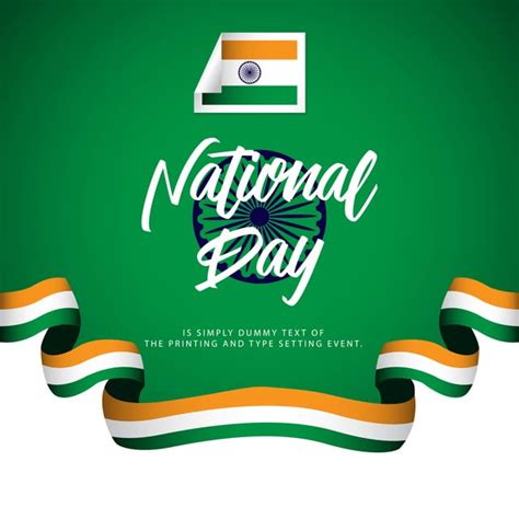 India National Day Vector Template Design Illustration India