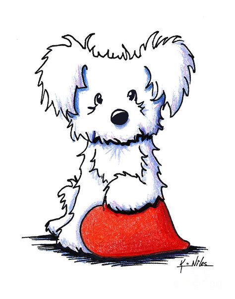 Sweetheart Puppy Drawing By Kim Niles