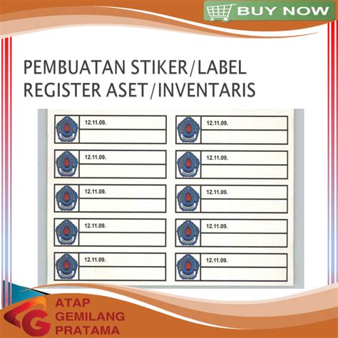 Cara Membuat Label Inventaris Barang Kantor Aplikasi