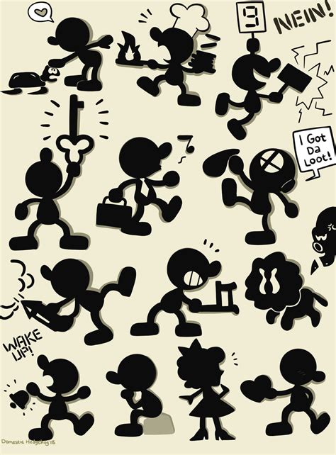 Mr Game And Watch Doodles By Domesticmaid On Deviantart