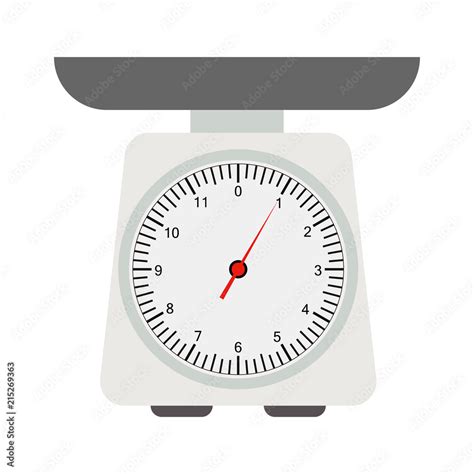Domestic Weigh Scales Icon Cartoon Illustration Of Domestic Weigh