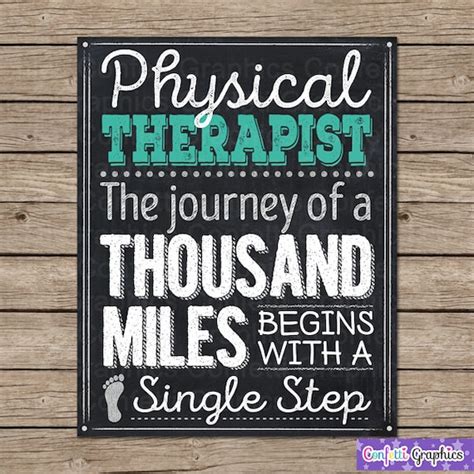 Physical Therapist Therapy Inspirational Quote A Journey Of