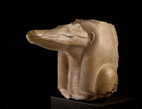 Head Of A Statue Of The God Sobek Egypt Museum