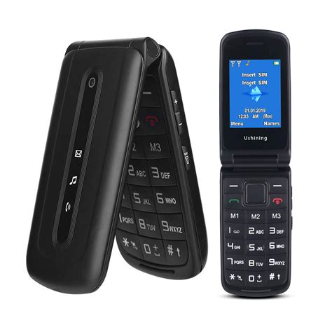 Ushining Flip Phone Unlocked 3g Dual Sim Card Sos Button Big Button And Large Volume Easy To Use