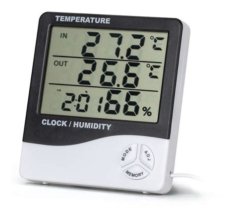 Medidor De Umidade E Temperatura Digital Com Sensor Externo