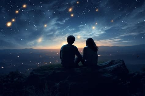 Premium Photo Cinematic Scenes Of A Couple Stargazing On A Clear 00051 03