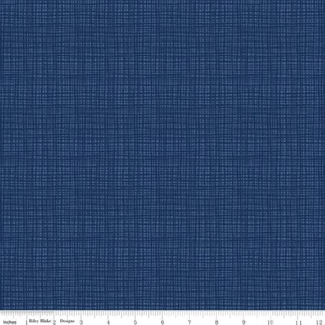 Navy Blue Texture Fabric By Riley Blake Designs C610 Stitches Quilting