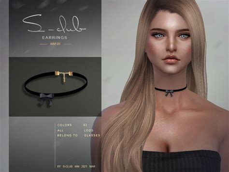 Sims 4 — S Club Ts4 Wm Necklace 202105 By S Club — Necklace 2 Swatches