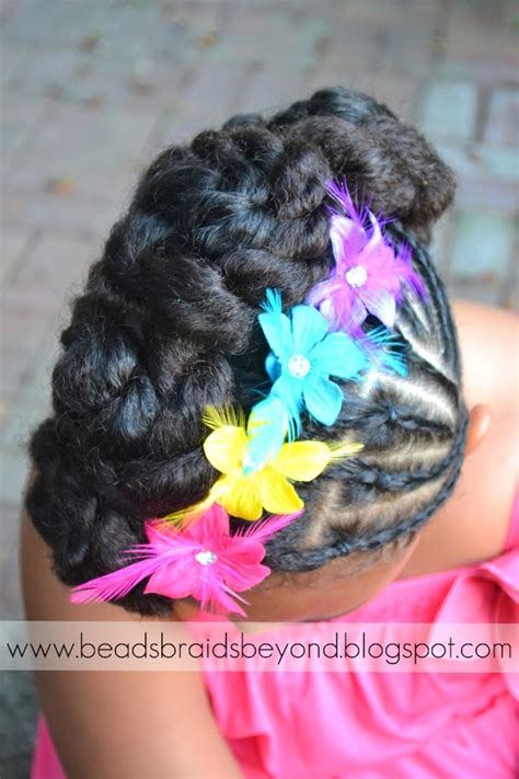 This hairstyle is very easy to recreate and can be done at any time. Beads, Braids and Beyond: Easter Hairstyles for Little Girls with Natural Hair