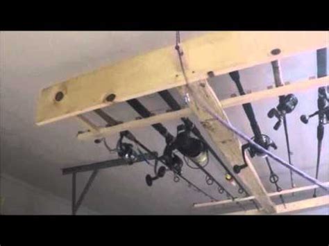 Keep your fishing rod & reels safe and secure but still. DIY Fishing Rod Holder - Garage Fishing Rod Storage - YouTube