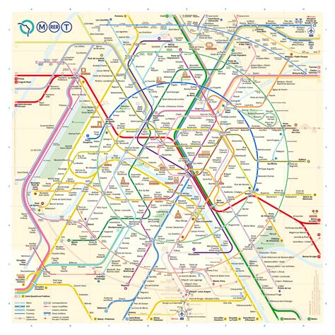 Printable Paris Metro Map Explore Paris The Easy Way With A Free Paris