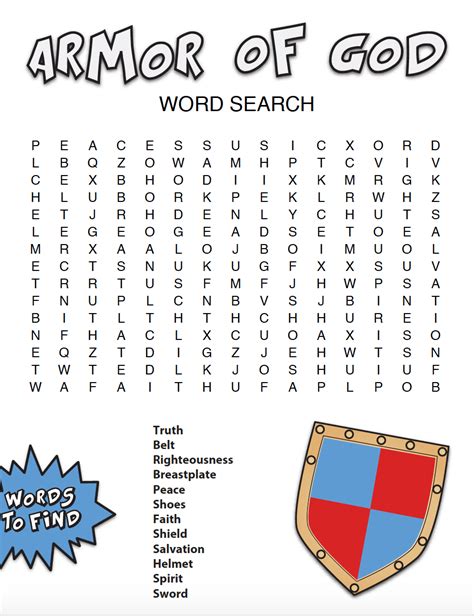 Armor Of God Bible Word Search