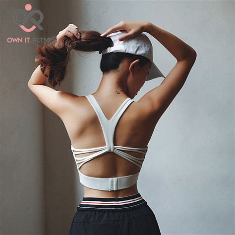 Push Up Sports Bra Top Women Backless Fitness Wire Free Yoga Bra Gym Padded Sports Top Athletic