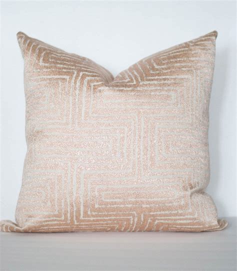 Rose Gold Shimmer Pillow Shiny Throw Pillow Pink Rose Gold Etsy