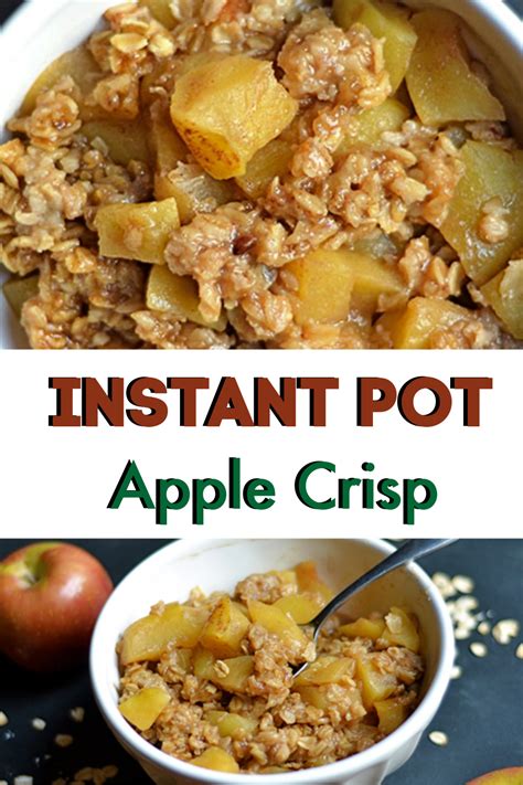 Set up your instant pot with 1 cup of water in the bottom along with the wire rack. Instant Pot Apple Crisp | Recipe | Slow cooker apple crisp ...