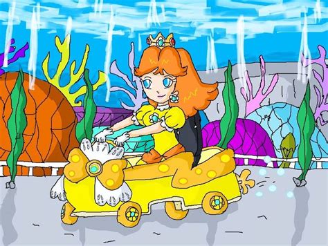 Daisy Is Driving Your Kart In Underwater On The Cheep Cheep Lagoon